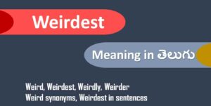 Weirdest means in Telugu