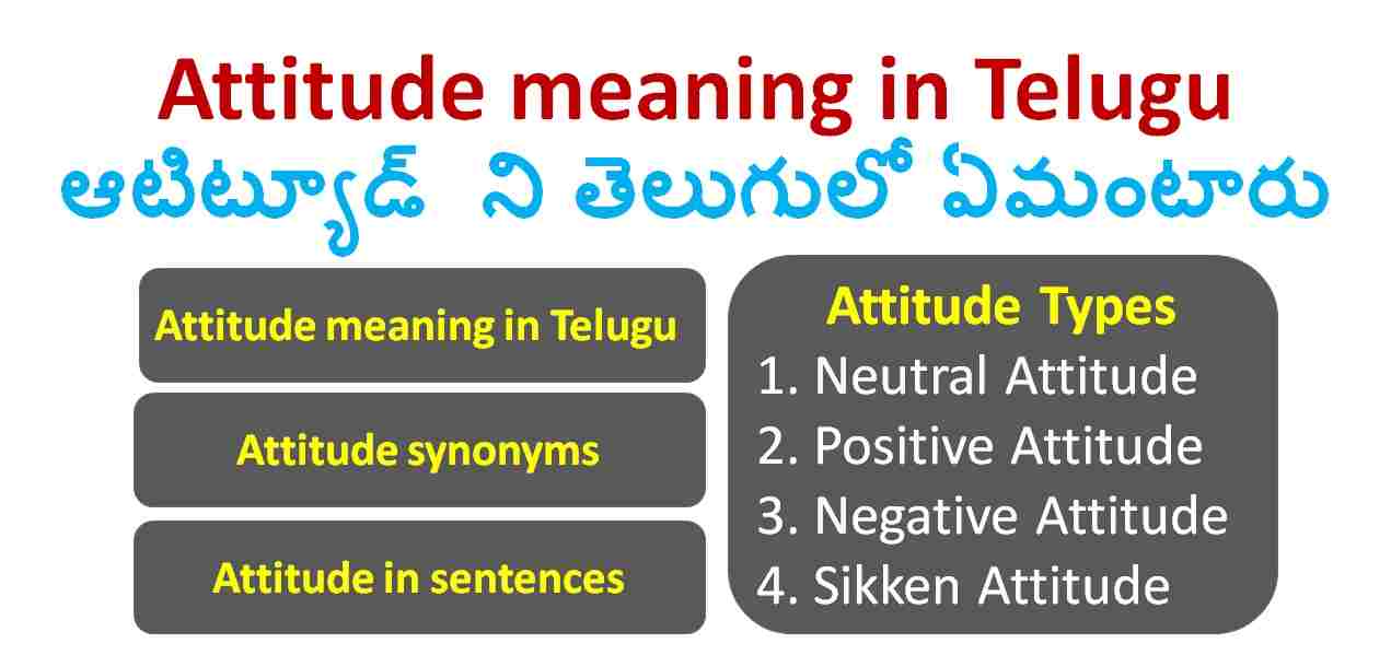 my attitude depends on the people's front of me meaning in telugu