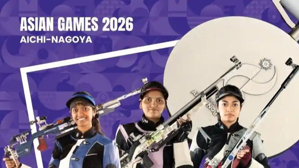 India Opens Asian Games Campaign with Silver in Women’s 10m Air Rifle Team Event