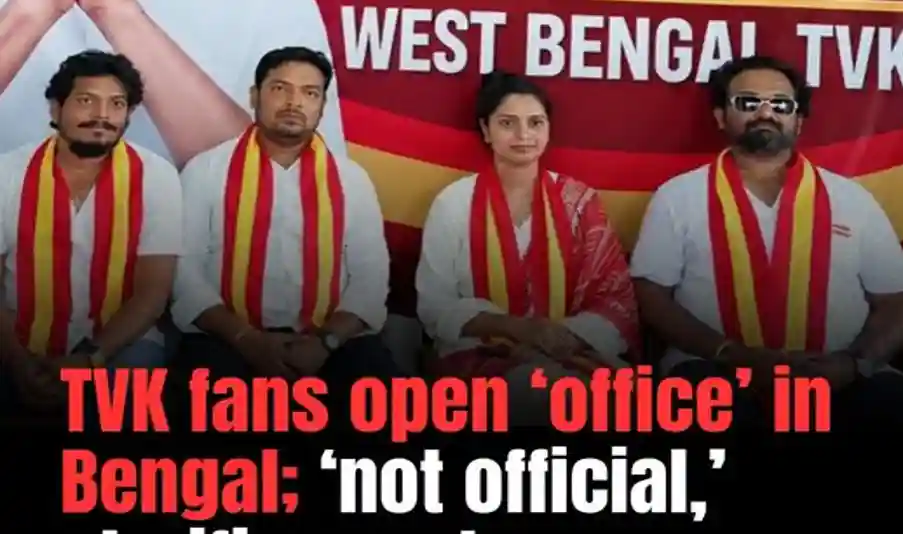 Vijay’s TVK Opens Office in West Bengal, But Party Leadership Clarifies Its Official Stand