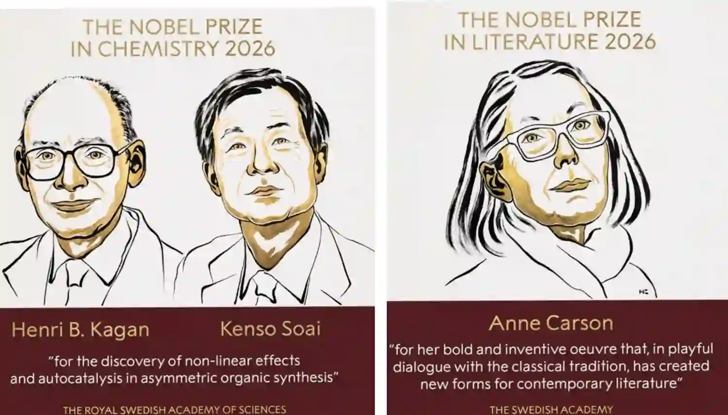 Nobel Prizes 2026: Winners Announced in Chemistry and Literature